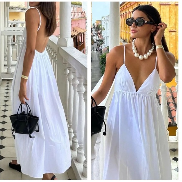 Commense Coastal Cowgirl Open Back Long Dress - Picture 1 of 9